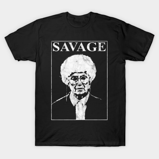 Golden Girls Sophia Savage T-Shirt by LMW Art